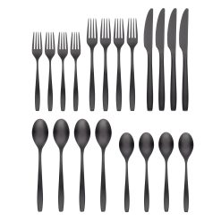 Alternative view of Lenox Everyday Flatware Averie Black Satin 20-Piece Flatware Set