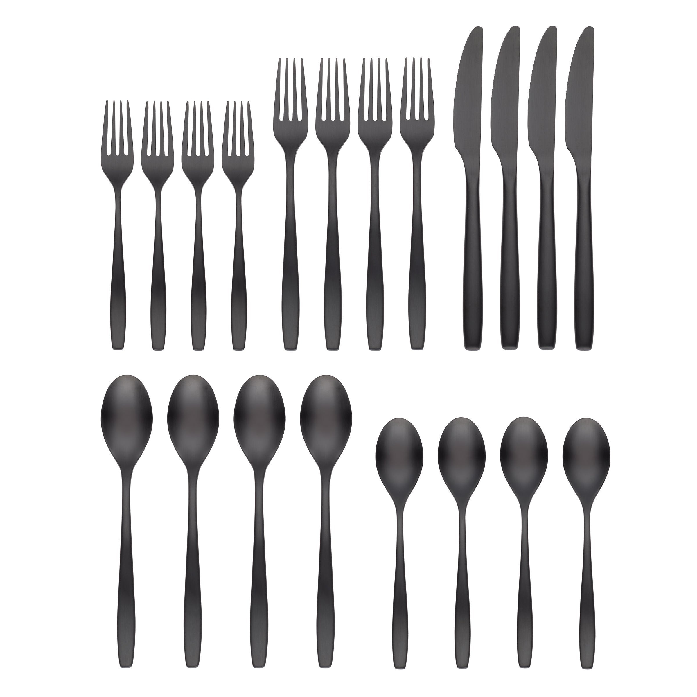 Lenox Everyday Flatware Averie Black Satin 20-Piece Flatware Set - Image 2