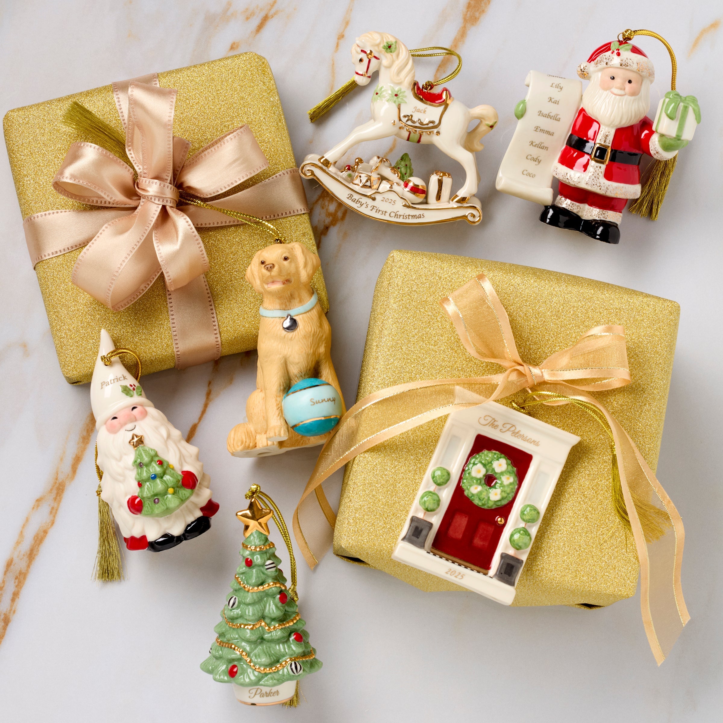Lenox Everyday Flatware Personalized Naughty & Nice Ornament - Image 4