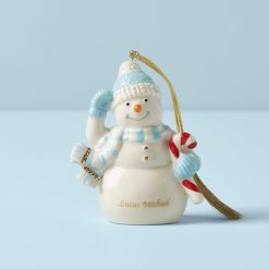 Lenox Everyday Flatware Personalized Winter Snowman Ornament