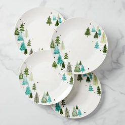 Lenox Everyday Flatware Balsam Lane Dinner Plates, Set of 4