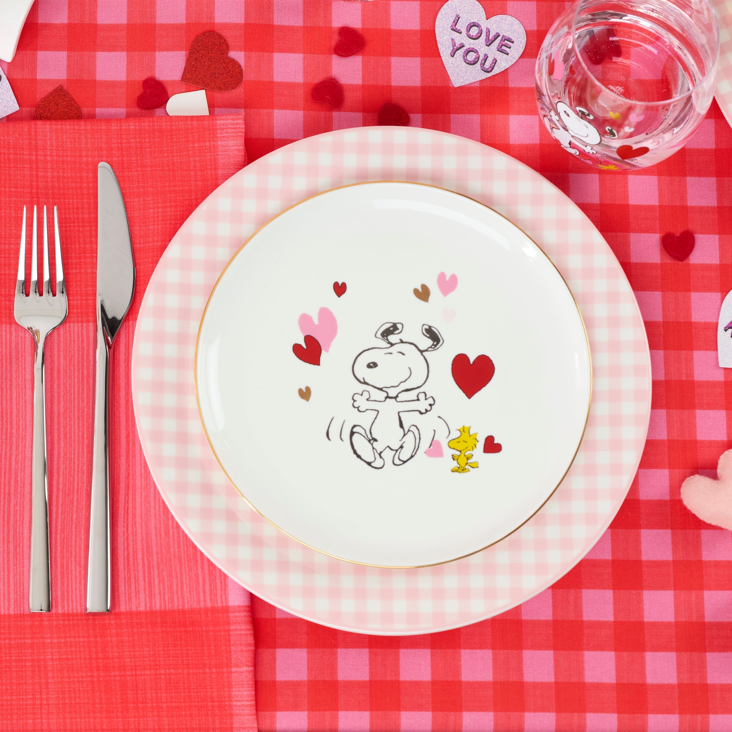 Lenox Everyday Flatware Gingham Pink Dinner Plates, Set of 4 - Image 6