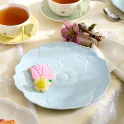 Alternative view of Lenox Everyday Flatware Butterfly Meadow Floral Blue Accent Plates, Set of 4