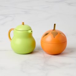 Lenox Everyday Flatware Tutti Fruity Pear & Orange Sugar & Creamer Set