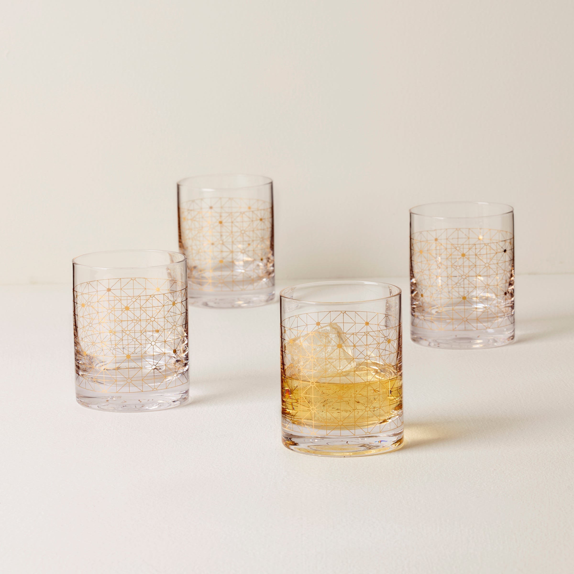 Lenox Everyday Flatware Tuscany Classics Gold Dust Double Old Fashion Glasses, Set of 4 - Image 2