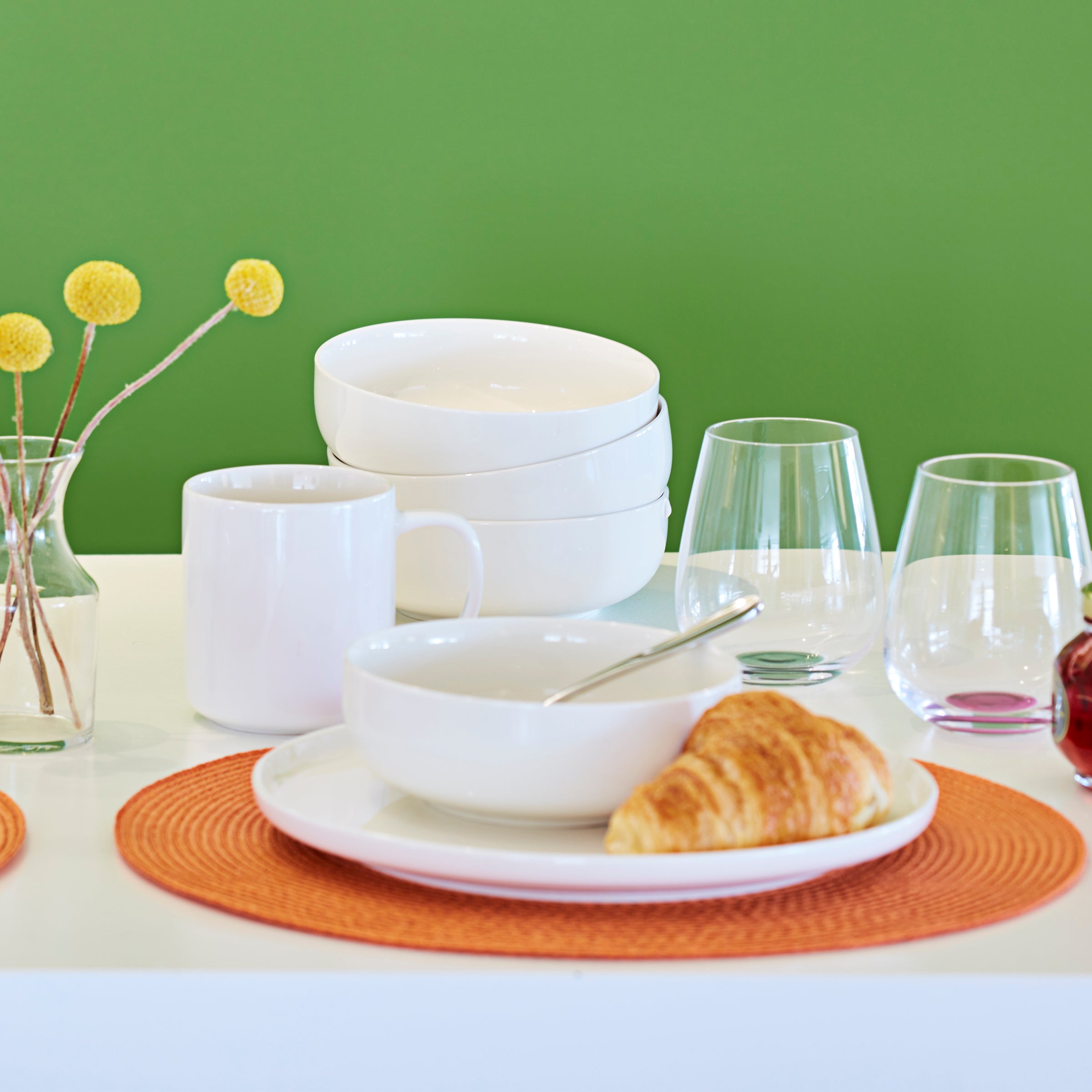 Lenox Everyday Flatware 24 Seven White 12-Piece Dinnerware Set - Image 15