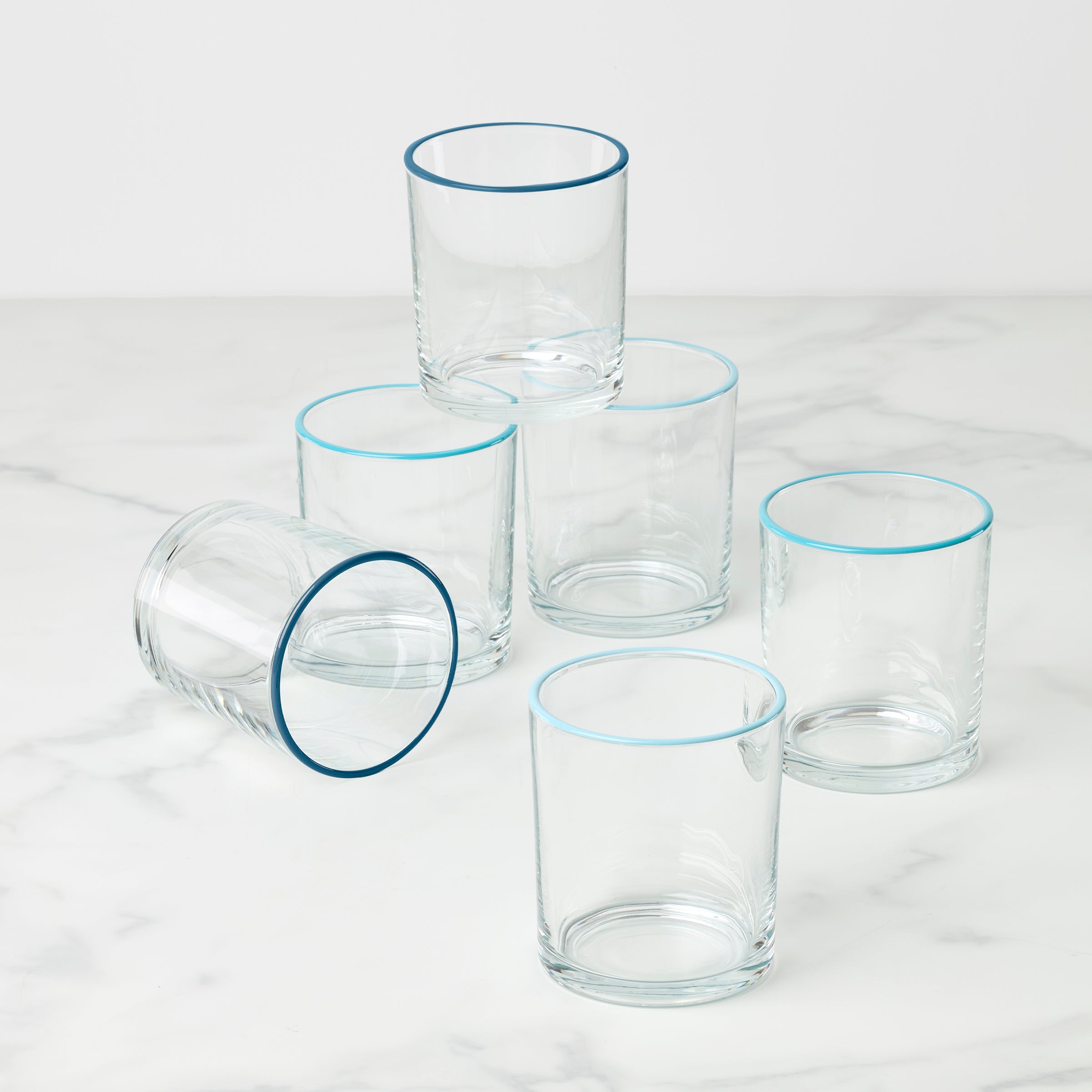 Lenox Everyday Flatware 24 Seven Turquoise 6-Piece Medium Tumbler Set