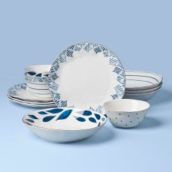 Lenox Everyday Flatware Blue Bay 12-Piece Dinnerware Set