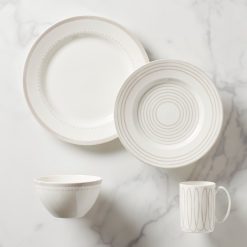 Lenox Everyday Flatware Charlotte Street Grey West 4-Piece Place Setting