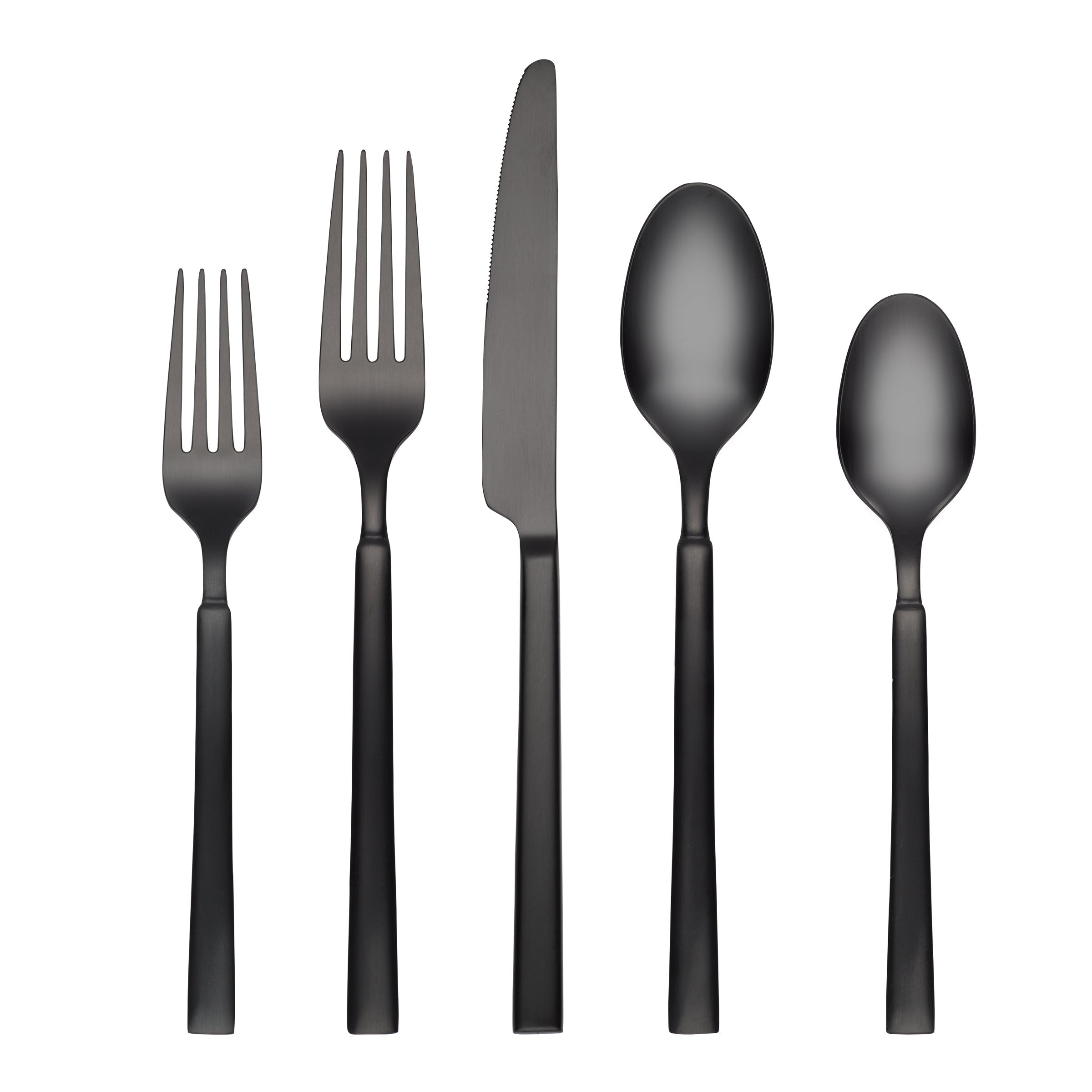 Lenox Everyday Flatware Gailann Black Satin 20-Piece Flatware Set