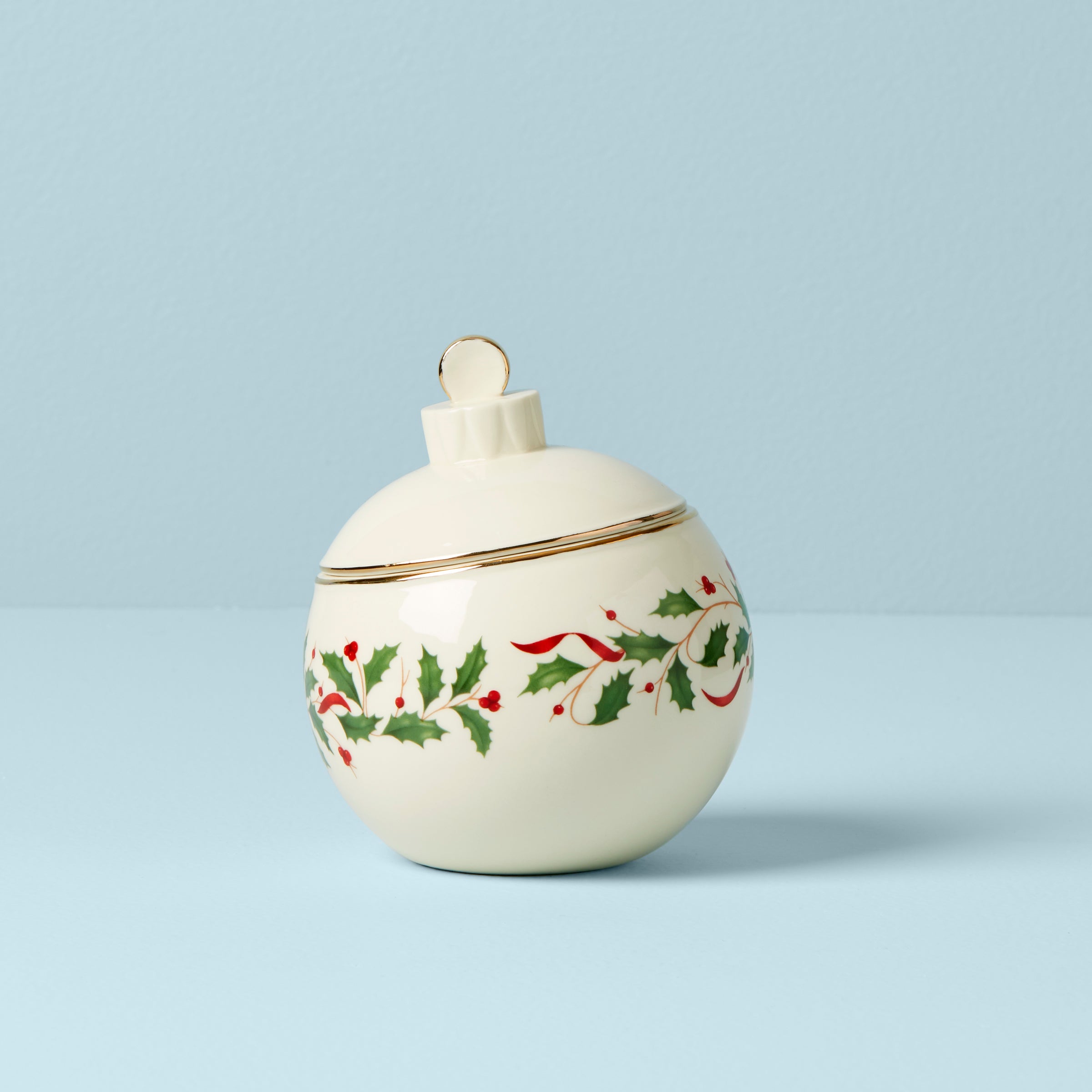 Lenox Everyday Flatware Holiday Ornament Candy Jar - Image 2