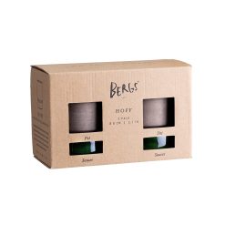Lenox Everyday Flatware Hoff Raw Grey & Glazed Emerald Green 8cm Pots, Set of 2