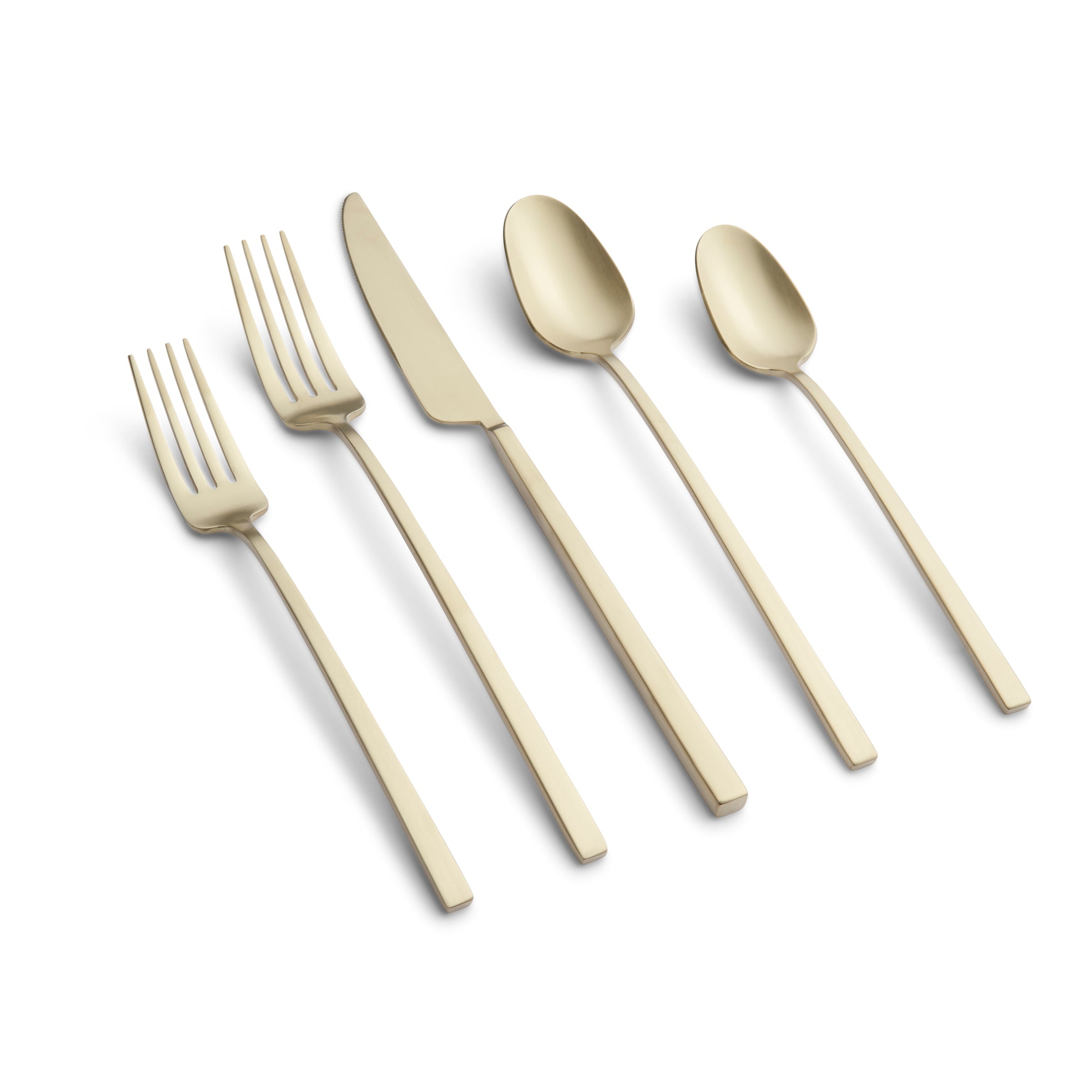 Lenox Everyday Flatware Damaris Champagne Satin 20-Piece Flatware Set - Image 3