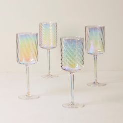 Lenox Everyday Flatware Tuscany Classics Iridescent White Wine Glasses, Set of 4