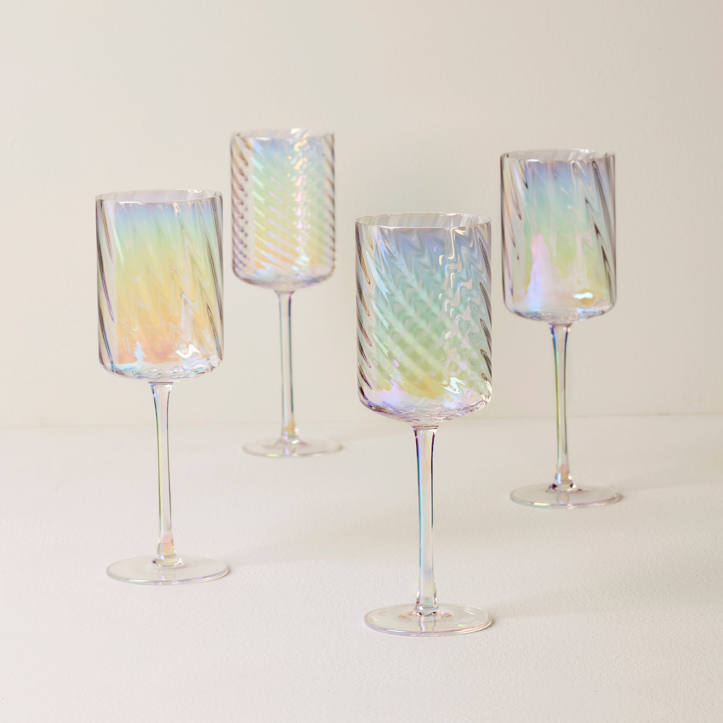 Lenox Everyday Flatware Tuscany Classics Iridescent White Wine Glasses, Set of 4