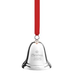 Lenox Everyday Flatware 2025 Annual Christmas Bell Sterling Silver Ornament