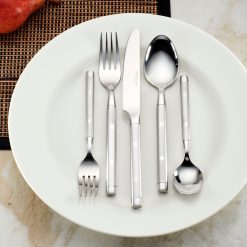 Alternative view of Lenox Everyday Flatware Shangrila Frosted 20-Piece Flatware Set