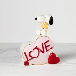 Lenox Everyday Flatware Snoopy Valentine's Day Candy Jar