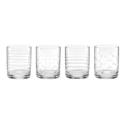Lenox Everyday Flatware Mingle Double Old Fashion Glasses, Set of 4