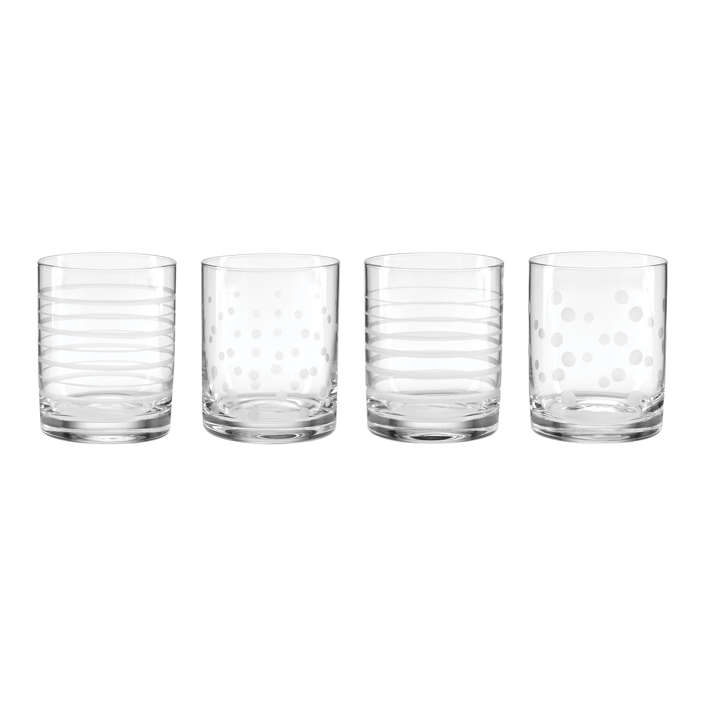 Lenox Everyday Flatware Mingle Double Old Fashion Glasses, Set of 4