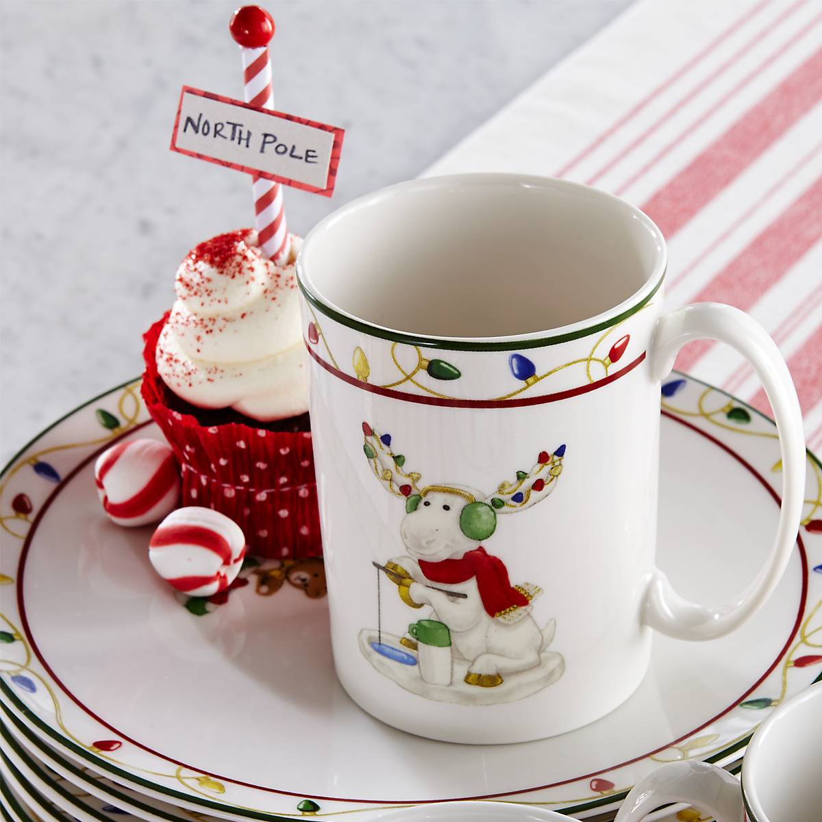 Lenox Everyday Flatware Merry Marcel Moose Mugs, Set of 4 - Image 4
