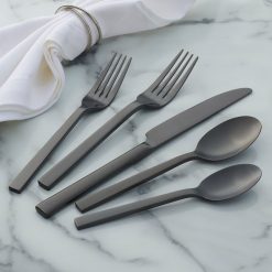 Alternative view of Lenox Everyday Flatware Chefs Table Midnight Matte 20-Piece Flatware Set