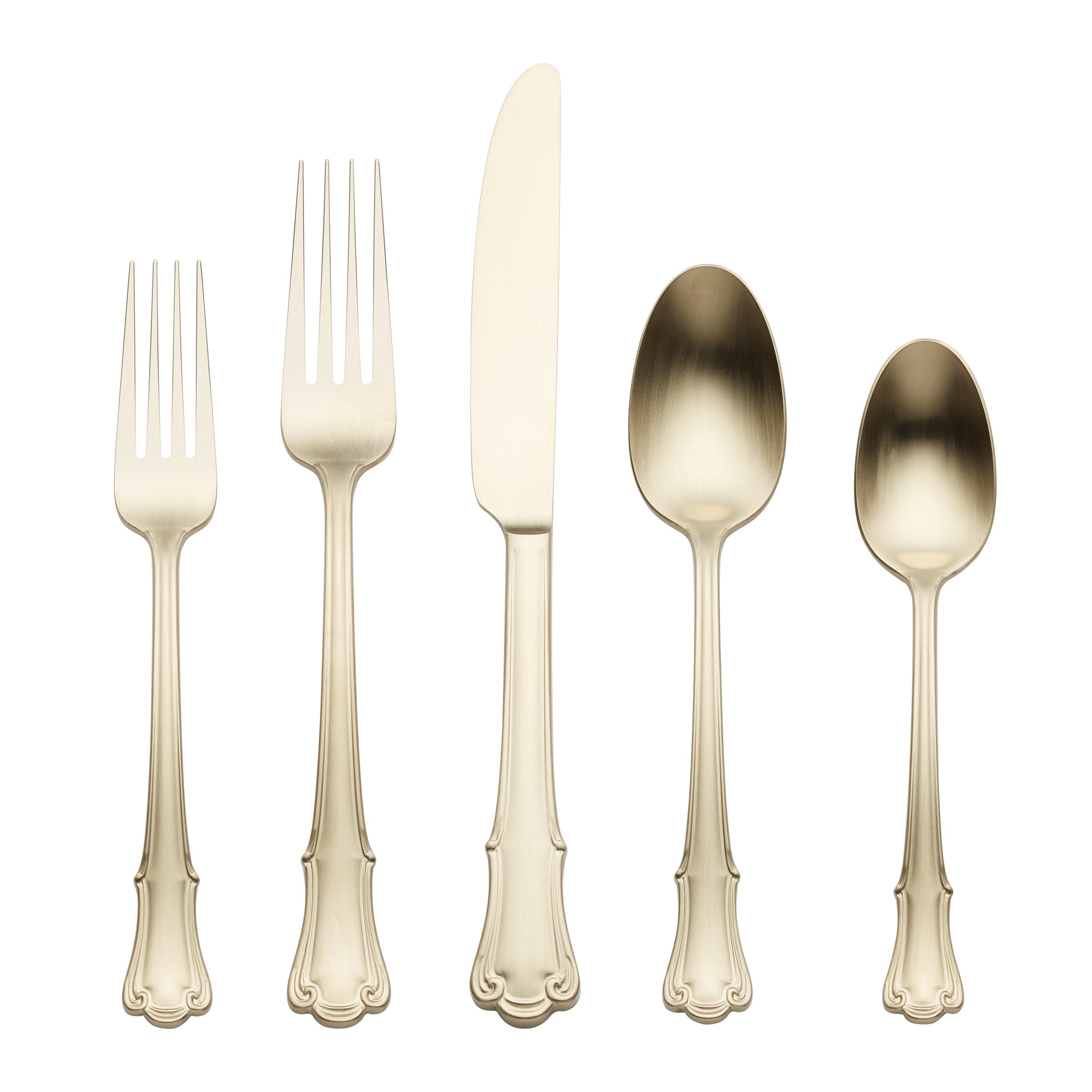 Lenox Everyday Flatware James Street Champagne Satin 20-Piece Flatware Set