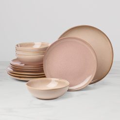 Lenox Everyday Flatware Organic Shades Clay 12-Piece Dinnerware Set