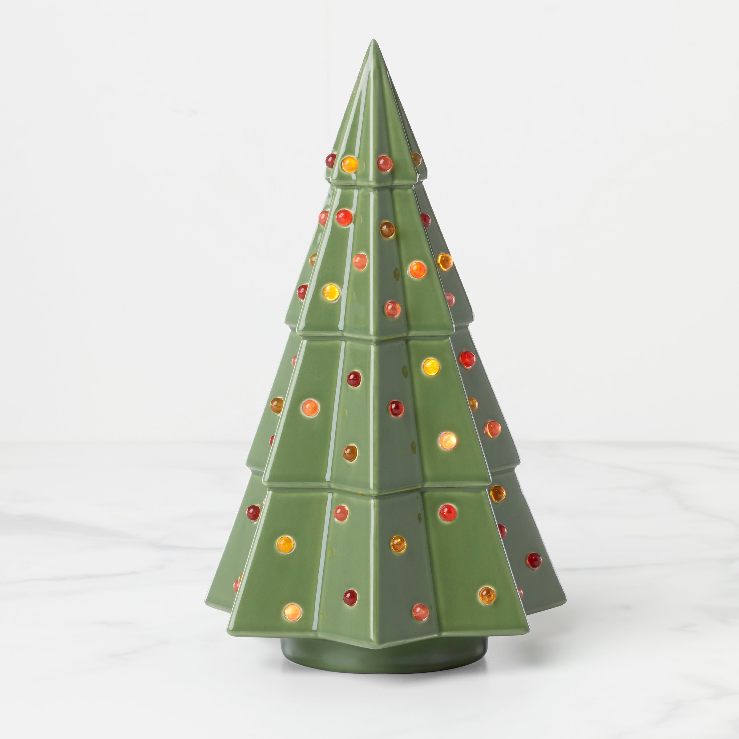 Lenox Everyday Flatware Evergreen Large Lit Tree Figurine
