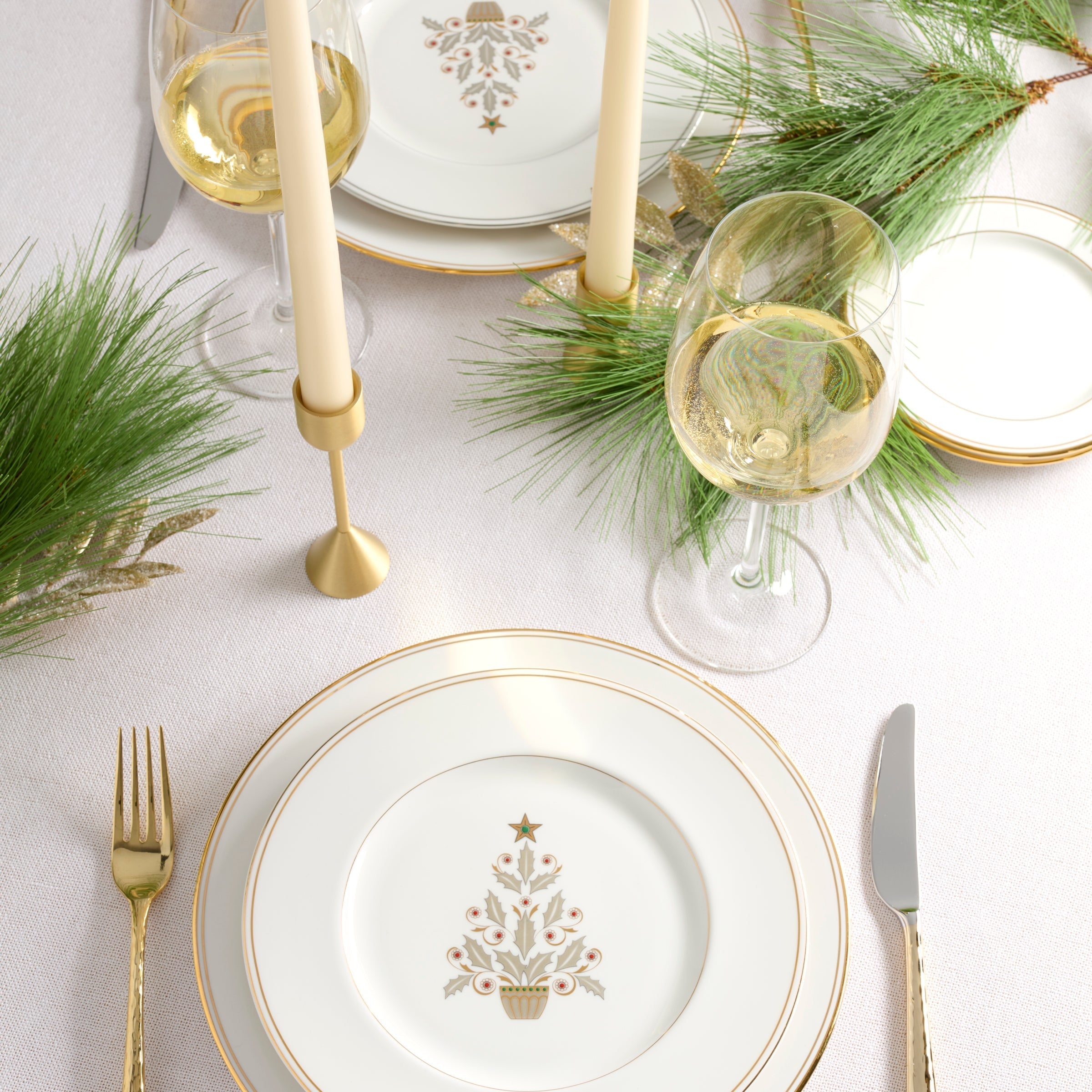 Lenox Everyday Flatware Federal Gold Tree Accent Plates, Set of 4 - Image 4