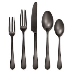 Lenox Everyday Flatware Mirabella Gunmetal Satin 30-Piece Flatware Set