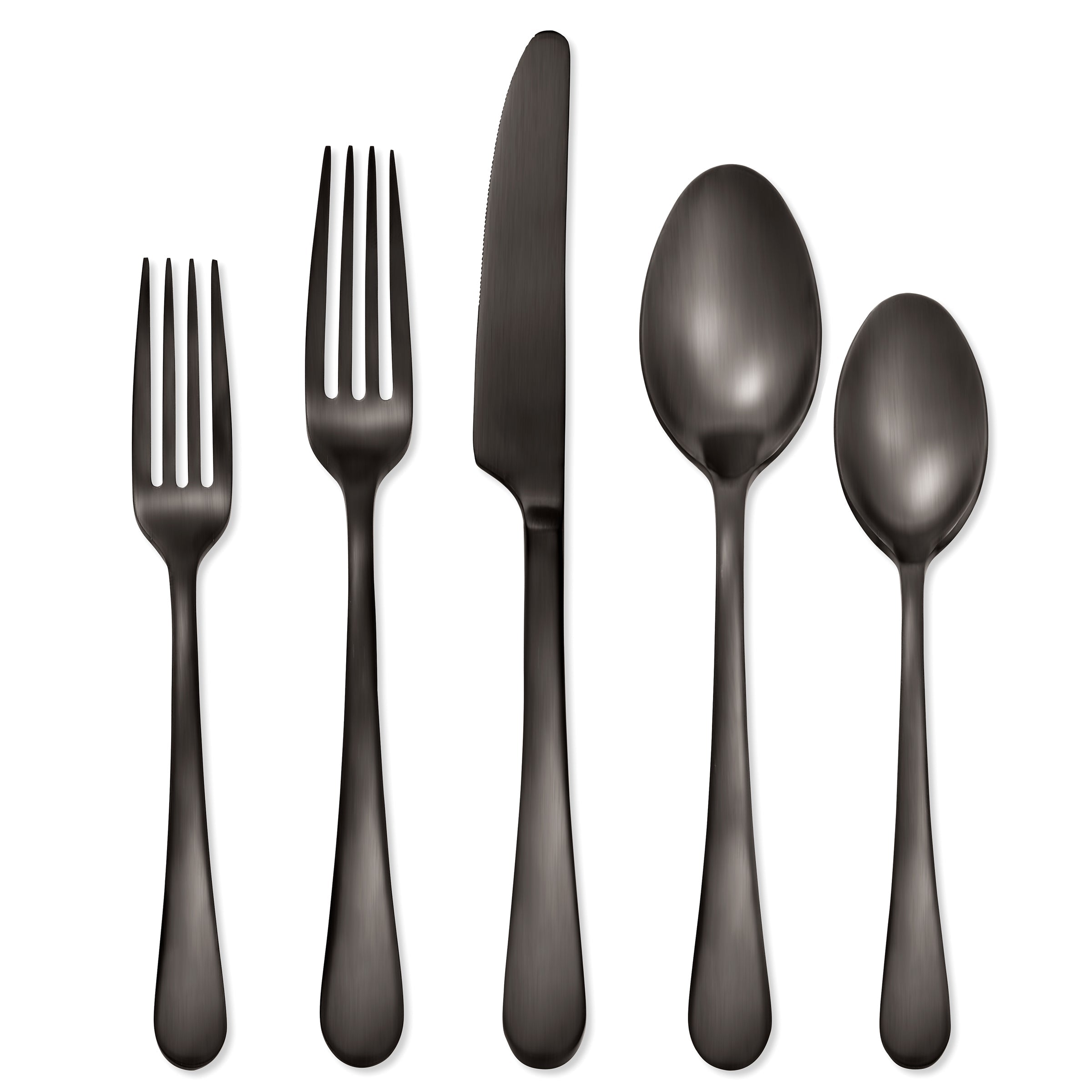 Lenox Everyday Flatware Mirabella Gunmetal Satin 30-Piece Flatware Set