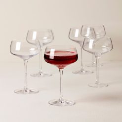 Alternative view of Lenox Everyday Flatware Tuscany Classics Angled Coupe Glasses, Set of 6