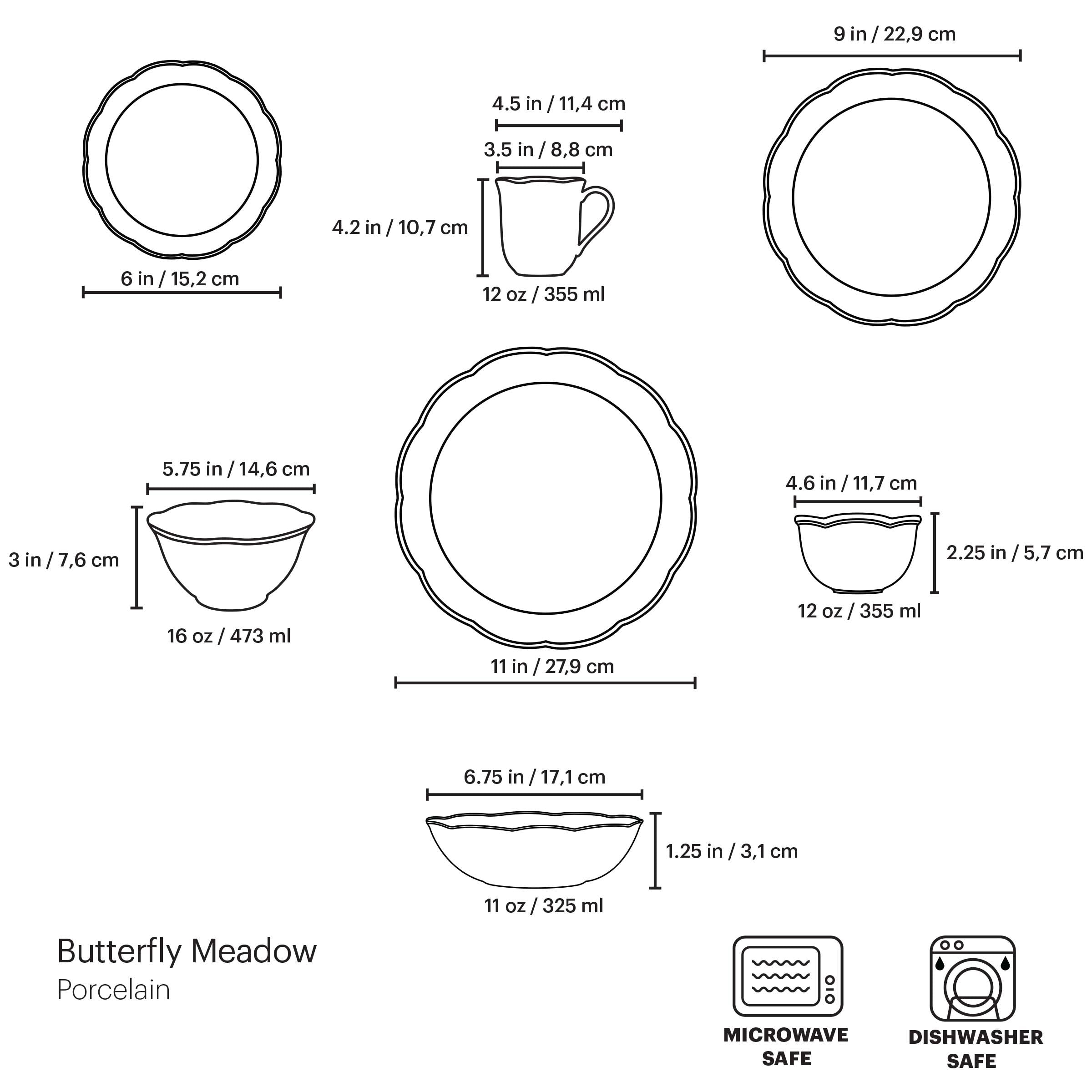 Lenox Everyday Flatware Butterfly Meadow 28-Piece Dinnerware Set - Image 19