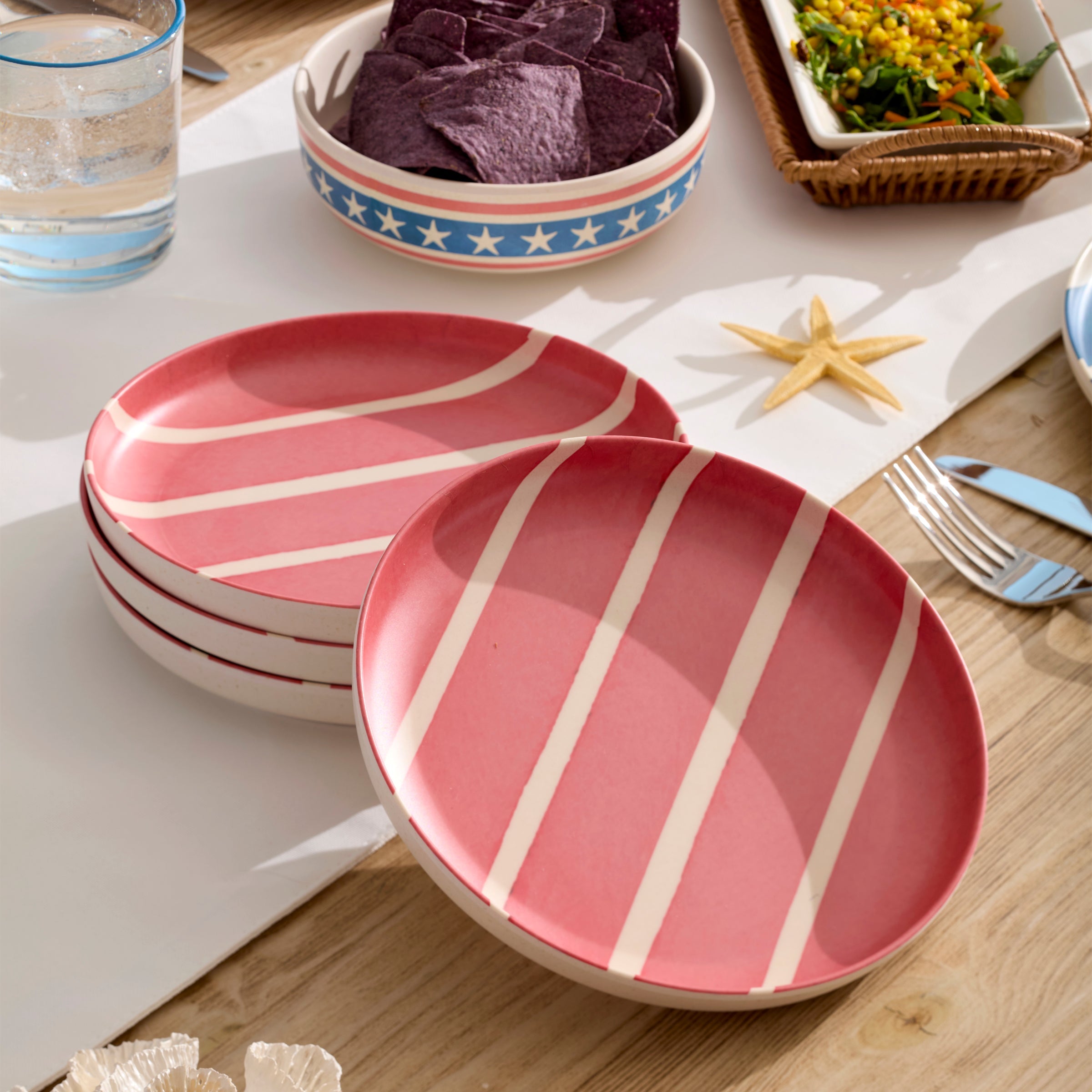 Lenox Everyday Flatware 24 Seven Melamine Aweigh We Go 18-Piece Dinnerware Set - Image 7