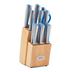Lenox Everyday Flatware Orion Blue 14-Piece Cutlery Block Set