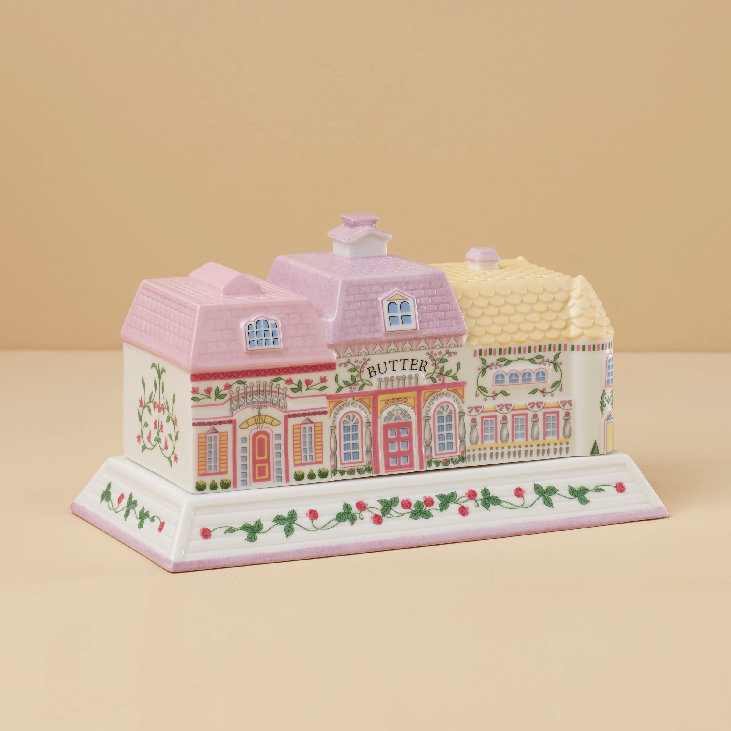 Lenox Everyday Flatware Lenox Spice Village Covered Butter Dish - Image 2