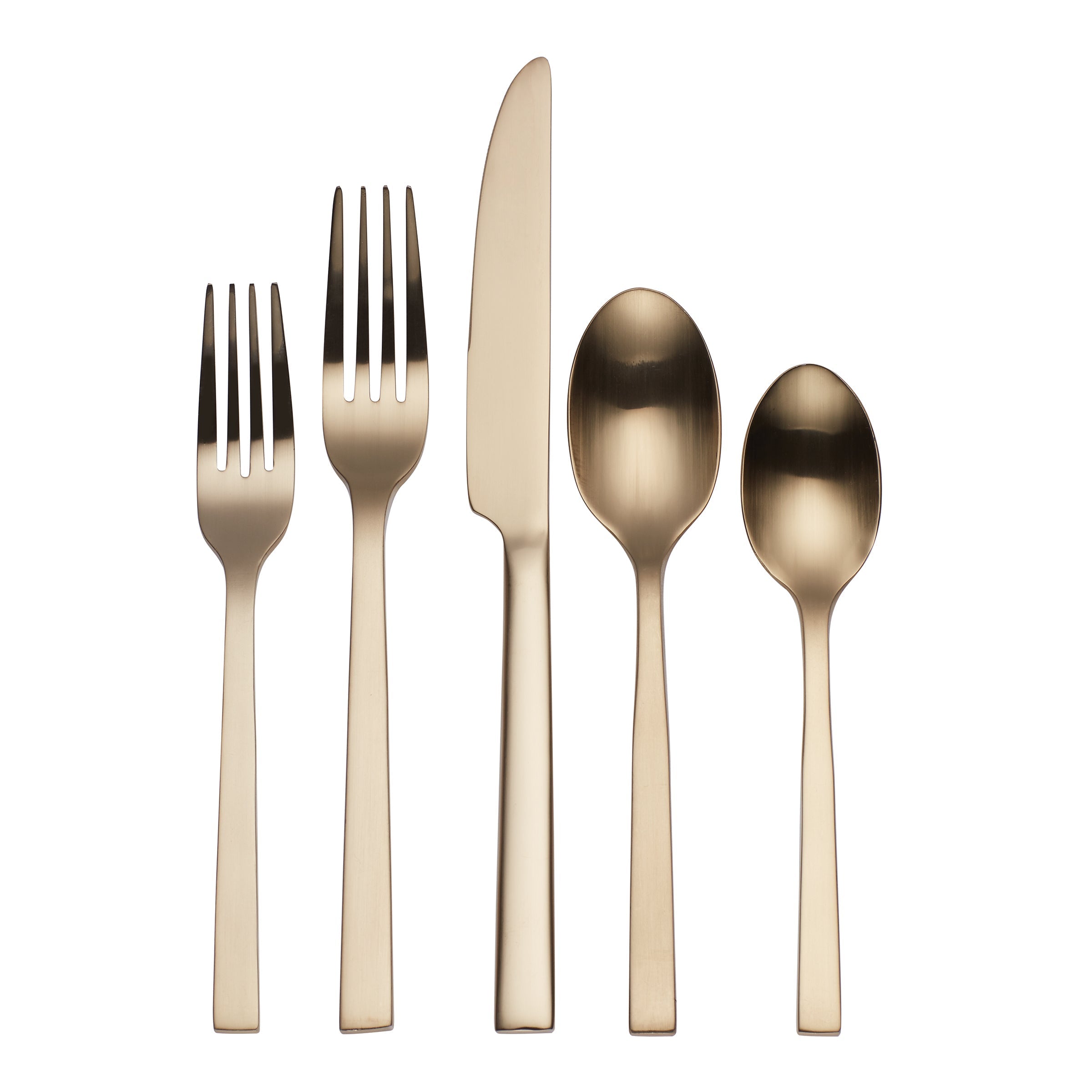 Lenox Everyday Flatware Chefs Table Champagne 20 Piece Flatware Set