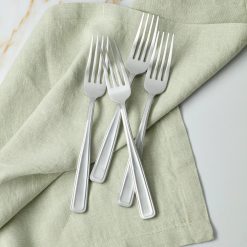 Alternative view of Lenox Everyday Flatware Reid Satin Dinner Forks, Set of 4