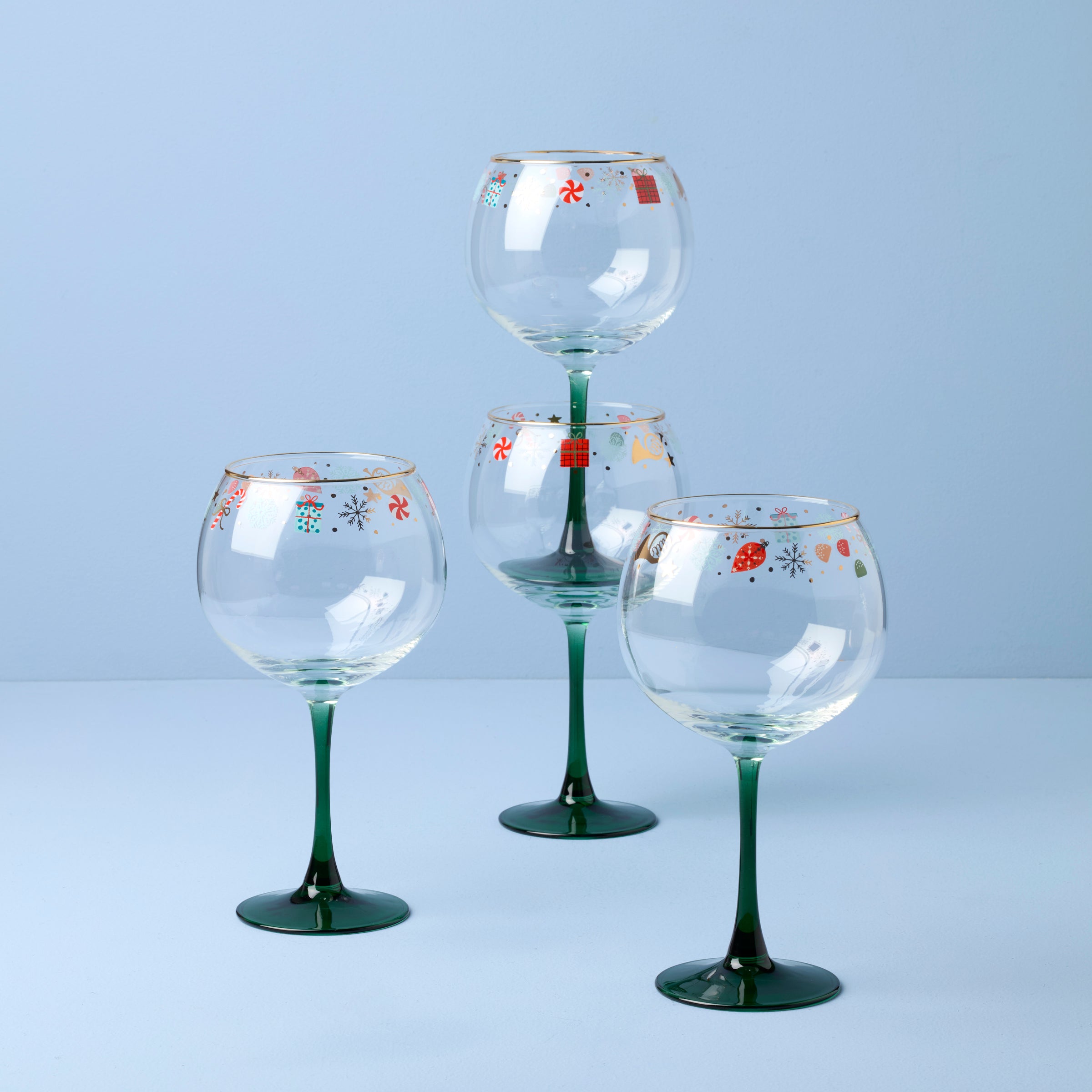 Lenox Everyday Flatware Nutcracker Ballet Balloon Wine Glasses, Set of 4 - Image 2