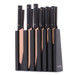 Lenox Everyday Flatware Knight Copper 13-Piece Cutlery Block Set