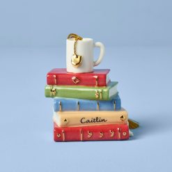 Lenox Everyday Flatware Personalized Bookworm Ornament