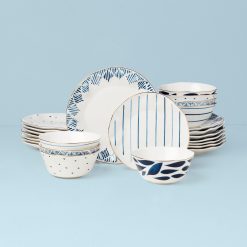 Lenox Everyday Flatware Blue Bay 24-Piece Dinnerware Set