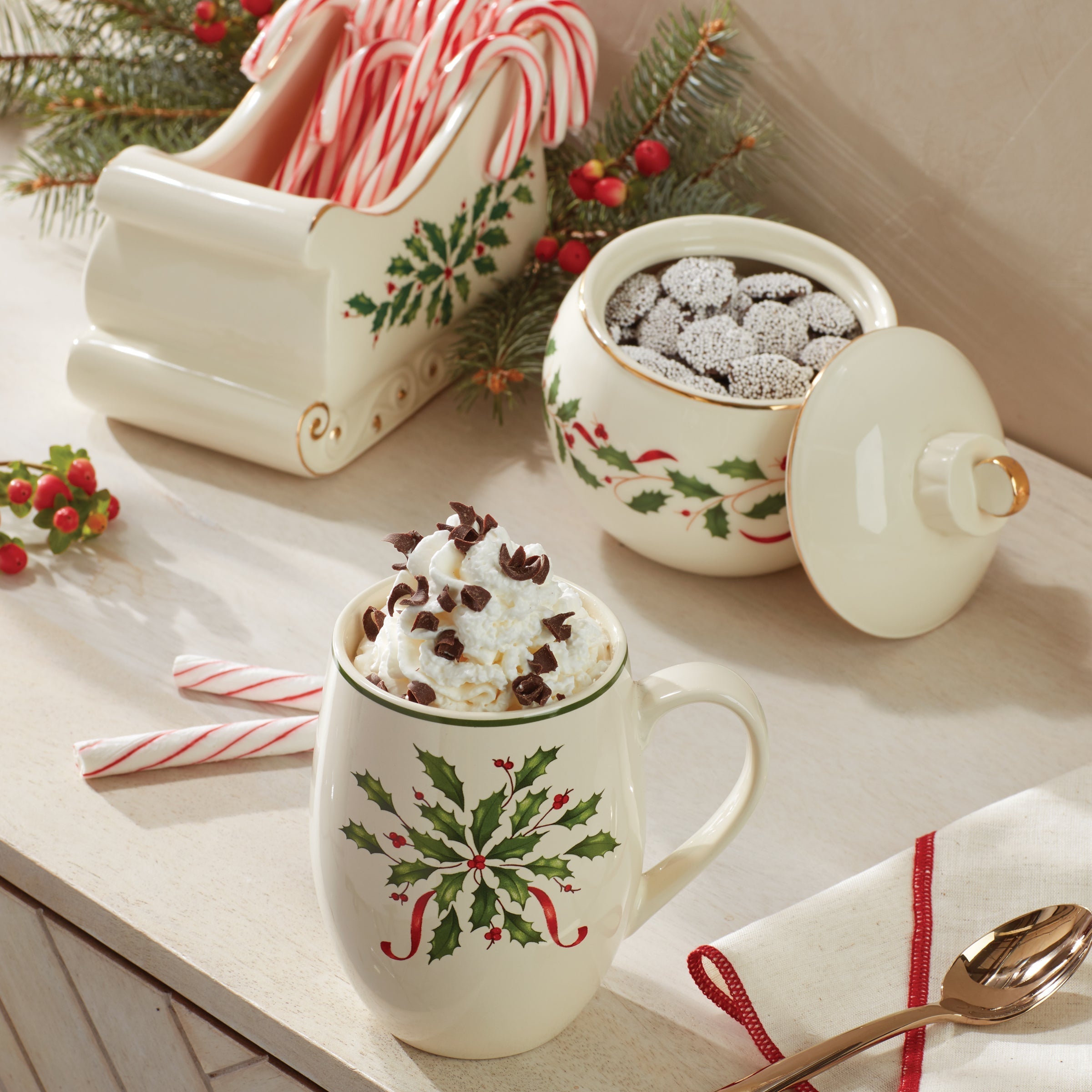 Lenox Everyday Flatware Holiday Ornament Candy Jar - Image 3