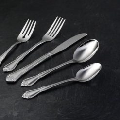 Alternative view of Lenox Everyday Flatware True Rose Everyday Flatware Salad Forks, Set Of 4