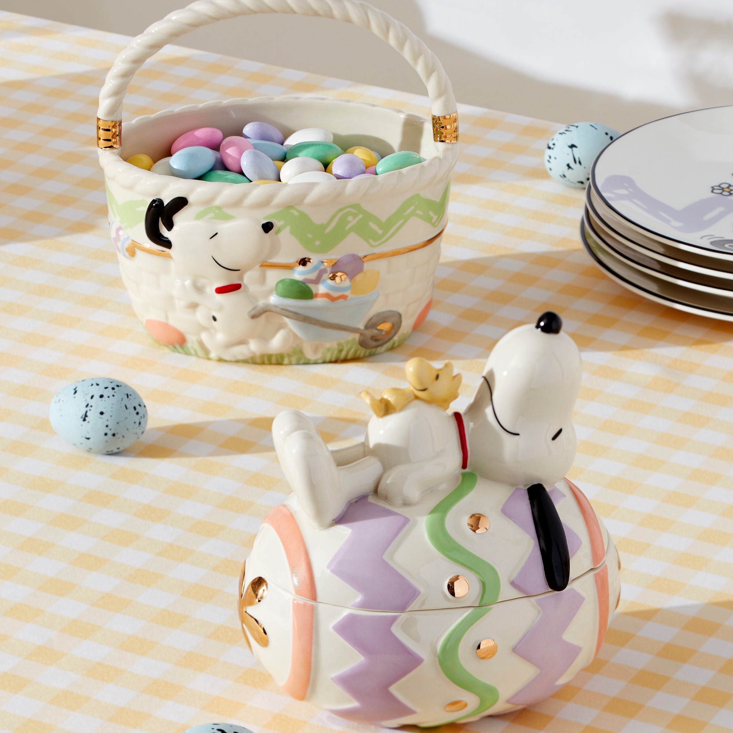 Lenox Everyday Flatware Snoopy Easter Basket - Image 5