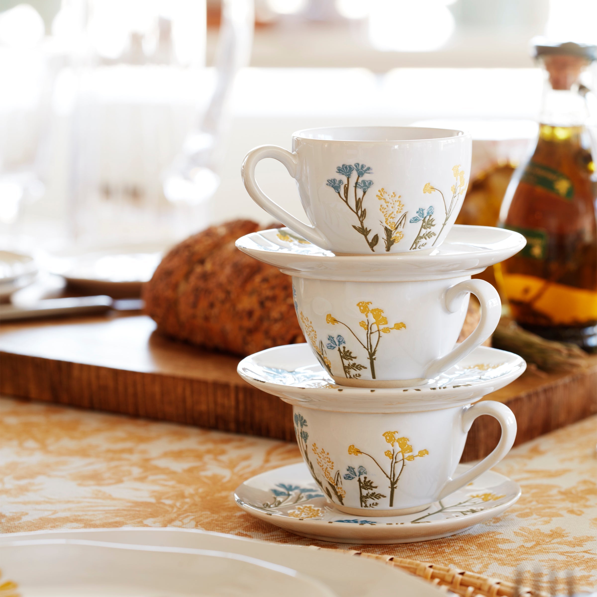 Lenox Everyday Flatware Wildflowers 8-Piece Espresso Cups & Saucers Set - Image 2