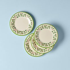 Lenox Everyday Flatware Holiday Melamine Accent Plates, Set of 4