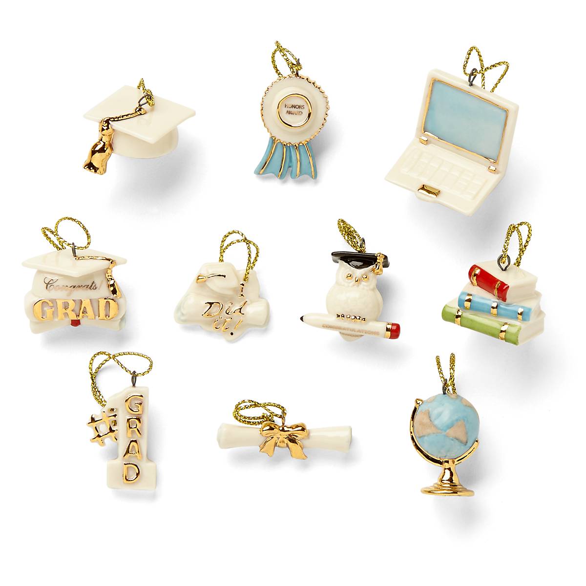 Lenox Everyday Flatware Graduation 10-Piece Mini Ornament Set - Image 3