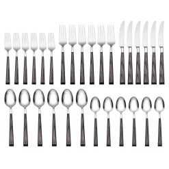 Lenox Everyday Flatware Coronado Charcoal 30-Piece Flatware Kit